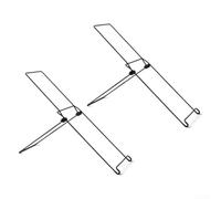 Zoegneer Soporte plegable para panel solar de acero de alto carbono, soporte ajustable para varios modelos de módulos solares, soporte resistente a la intemperie para balcón, camping, playa, 2