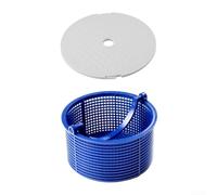 Zoegneer SP1096C Skimmer Filter Basket and SPX1096 Cover for Hayward SPX1096CA SP1098 SP1091ES SP1097 and R38010 Pool Equipment Parts ABS Construction White and Blue 2 Pac(blue+white)