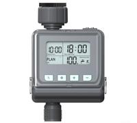 Zoegneer Temporizador de agua inteligente para mangueras de jardín, aspersor de césped y controlador de riego por goteo con 3 programas preestablecidos, sensor de retardo de lluvia, construcción de