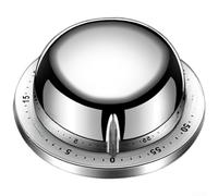 Zoegneer Temporizador magnético de cocina de acero inoxidable mecánico cronómetro de cocina con cuerda manual, alarma audible fuerte, versátil para hornear, estudiar, hacer ejercicio y tareas diarias