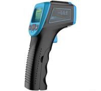 Zoegneer Termómetro infrarrojo sin contacto Temperatura digital con puntero para barbacoa industrial Medición al aire libre -50 a 600C naranja (azul)