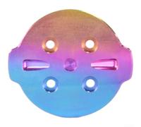 Zoegneer Ti Alloy Bike Computer Mount Adapter Insert for Bryton S810 S650 S550 Lightweight Cycling GPS Fixed Base with screws Silver Black Golden Green Colorful(Colorido)