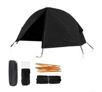 Zoegneer Tienda de campaña de 2 capas para dormir Cuna de campaña Diseño elevado impermeable Fuera del suelo Sola persona Tela Oxford Malla Ventilación interior Ligero Postes de aleación de aluminio