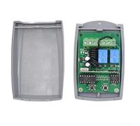 Zoegneer Universal 433.92mhz 2-Channel Control Remoto Seguro Interruptor Receptor Motor 12-24v Controlador De Interruptor De Control Remoto Para Motor Luz Puerta De Puerta Controlador InaláMbrico Diy