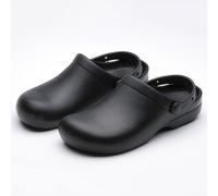 Zoegneer Zapatos de cocina antideslizantes EVA para hombres y mujeres, sandalias de seguridad casuales, color negro (US 8.5 negro)