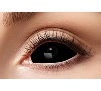 Zoelibat Eyecatcher 84091541-s03 Lentillas de contacto de apoyo escleral, 1 par, para 6 meses, color negro, para carnaval o Halloween