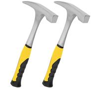 ZOENHOU 2 martillos geológicos, martillo de ladrillo afilado, martillo fósil de pulido para investigación geológica e investigación mineral