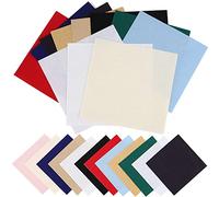 ZOENHOU 24 telas de bordado de 15 x 15 cm, tela Aida de 14 puntos, material de punto de cruz pequeño para principiantes, manualidades de bordado, 12 colores surtidos