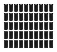 ZOENHOU 50 latas de plástico con tapa negra hermética para latas de película, actividades científicas, búsqueda del tesoro, almacenamiento