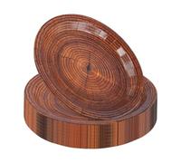 ZOENHOU 50 platos de papel con vetas de madera, platos de fiesta de 22,5 cm, aspecto rústico de madera, vajilla estable desechable para bodas, barbacoas y fiestas