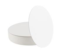 ZOENHOU 50 unidades de 20 cm de diámetro, redondas, blancas, 1 mm de grosor, placas de cartón, para tartas, para bodas, cumpleaños, fiestas, pizza, postres, pasteles