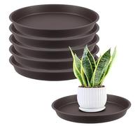 ZOENHOU 6 Posavasos Redondos para macetas de 30 cm, Grosor de plástico PP, para Interior y Exterior, Posavasos estables con 3 cm de Altura