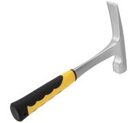 ZOENHOU Martillo geológico con mango, 600 g, martillo geológico de exploración geológica, 30 cm de acero al carbono, martillo de ladrillo para perforación de rocas y mampostería