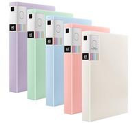 ZOENHOU Paquete de 5 carpetas A4 con 60 bolsillos, organizador de archivos con fundas de plástico y bolsillos transparentes