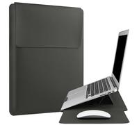 ZOENHWA Funda para Portátiles de 13 14 Pulgadas Compatible con MacBook Pro13,14/MacBook Air M1 M2/13''-14'' DELL HP ASUS Acer Surface Laptop Sleeve,con Soporte de Velcro-Gris