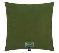 Zoeppritz 702291-661-40x40 - Funda de cojín de Forro Polar Suave con Tacto de Cachemira, Color Jade Oscuro 661, fácil de Limpiar, Apta para alérgicos, tamaño: 40 x 40 cm
