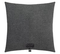 Zoeppritz 702291-940-40x40 - Funda de cojín de Forro Polar Suave con Tacto de Cachemira, Color Gris Medio 940, fácil de Limpiar, Apta para alérgicos, 40 x 40 cm