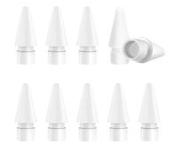 zoerbufan 10 Piezas Puntas para Apple Pencil 1/2 y Apple Pencil Pro/USB C, Alta Sensibilidad Puntas de Lápiz de iPad Pro/Air, Punta de Repuesto Pom Nibs Tips para iPencil