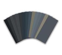 zoerbufan 15 Piezas Papel de Lija 230 x 93 mm, Lija Madera Seco/al Agua Grano de 80 a 3000 para Pulir de Coche, Metal, Madera, Muro, Masilla de Carrocero Coche