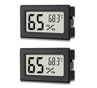 zoerbufan 2 Piezas Higrometro Digital Mini Termometro, Medidor De Humedad Interior con Celsius para Controlar La Temperatura y Medir La Humedad para La Comodidad En La Oficina y En Casa