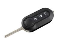 zoerbufan 3 Botón Carcasa para Llave Coche Accesorios De Repuesto Compatible con Fiat 500 Punto Panda Doblò Fiorino Stilo Lancia Citroen Peugeot