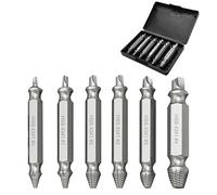 zoerbufan 6 Piezas Extractor de Tornillos Rotos para Tornillos Pelados, Rotos o Dañados Extractor de Tornillos Profesional