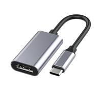 zoerbufan Adaptador USB C a HDMI 4K 2K 1080P, USB Tipo C (Thunderbolt 3) a HDMI Madre para iPhone 16/15 Pro/MAX, MacBook Pro, Pixelbook, Surface Book, iPad Pro,Galaxy S10 S9+