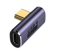 zoerbufan Adaptador USB C de 90 Grados, Conector USB C Macho a USB 4 Hembra, PD100W de Carga rápida y 8K@60Hz 40Gbit para Steam Deck, Switch, MacBook Pro/Air, Tableta, Teléfono(T)