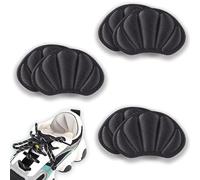 zoerbufan Taloneras para Zapatos [3 Pares], Almohadillas para Zapatos de Tacón, Insertos de Plantillas para Zapatos Demasiado Grandes y Sueltos para Hombres y Mujeres (Negro)