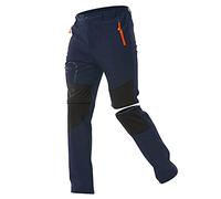 ZOEREA Pantalones Aire Libre de Hombre Convertible Pantalones Cortos Trekking Montaña Escalada Senderismo Secado Rápido Pantalón Funcionales Azul,3XL