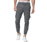 ZOEREA Pantalones Cargo para Hombre Largos Pantalones de chándal Informales Pantalones Pantalones Cargo Regular Fit Pantalones elásticos para Hombre con Bolsillos XXL