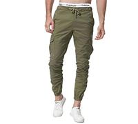 ZOEREA Pantalones Cargo para Hombre Pantalones Cargo Pantalones de chándal Chinos Regular Fit Pantalones de Felpa Negros Pantalones de chándal Verdes 3XL