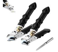 Zoerely Orthoclip Funfany, Vianys/Graddi/Goowebs/Glosrity/Solymall Orthoclip Stainless Steel Nail Clippers, Double Configuration of Oblique and Flat Mouth, 180 Degree (2pcs-Mix)