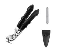 Zoerely Orthoclip - Zoerely Nail Clippers, Splash-Proof, 2025 Upgraded 180° Wide-Mouth Bite, Double Configuration of Oblique and Flat Mouth, for Thick Nails (C)