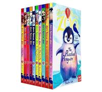 Zoe's Rescue Zoo Colección de 10 libros de Amelia Cobb (El pingüino perplejo, el cachorro de león solitario, el panda juguetón, la cría de foca sedosa, el elefante ansioso, el leopardo de las nieves