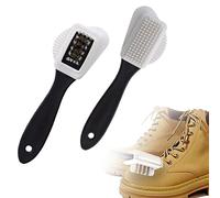ZoeTekway 2 cepillos para Zapatos de Gamuza de 4 Caras, Cepillo de Limpieza para Botas de Gamuza, Cepillo para Zapatos de Limpieza, Cepillo para crepé, Juego de Limpiador de Zapatos