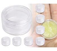 ZoeTekway 8 pcs 5 g Tarros Transparentes para Crema Tarros Pequeños Vacíos con Tapa Tarros de Plástico para Muestras de Cosméticos Recipientes para Muestras