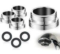ZoeTekway Juego de adaptadores para grifo de 3 piezas,adaptador de rosca externa con 3 juntas de goma negras,conector para grifo,adaptador de manguera,conexión de aireador(M24-M22)