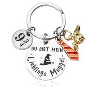 ZoeWei Personalizado Llavero Hechizo, Eres Mi Muggle Favorito Llavero Mejor Novia Regalos para Novia Regalos de Bestia