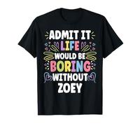 ZOEY Personalized Name Funny Cute Custom ZOEY Name Camiseta
