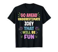 ZOEY Personalized Women's Gift Custom ZOEY Camiseta