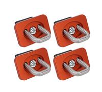 Zoeyilan 4Pcs Truck Bed Tie Downs, Truck Tie Downs & Anchors, Truck Bed Cargo Hooks, Anchors Truck Bed Side Wall Anchor For Silverado 2007 To 2021 (Orange)