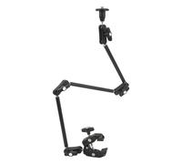 Zoeyilan Brazo de fricción articulado Ajustable Super Abrazadera con Rosca de 1/4 Pulgadas y 3/8 Pulgadas para cámaras SLR