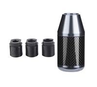 Zoeyilan Carbon Fiber Car Shifter Knob, Aluminum Alloy Universal Gear Shift Style Knob, Automotive Replacement Parts (Ti Color)