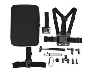 Zoeyilan Conjunto de Herramientas para cámara de acción portátil 7 en 1, Accesorio, Soporte para cinturón de Pecho, Palo Selfie