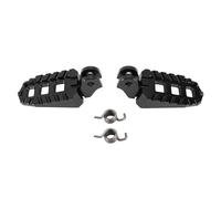 Zoeyilan Peguas del pie delantero de la motocicleta, aleación de aluminio Peinas de pie de motocicleta de 10 mm Aumento de altura Reemplazo de reposapiés ajustables para SCRAM BLER 400X (Negro)