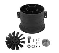 Zoeyilan Ventilador de conducto RC de 80 mm, Kit de hélice de 12 aspas, avión a reacción EDF, cuadricóptero DIY, avión a reacción EDF para Motor QX QF3538 CW (CW)