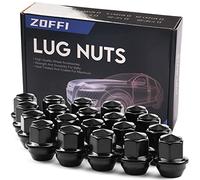 ZOFFI Tuercas M12 x 1,5 negro OEM de fábrica estilo bellota grande para la mayoría de las ruedas de fábrica Ford Fiesta, Focus, Fusion, 20 unidades, extremo cerrado M12 x 1,5