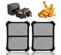 Zofory 2 Piezas Protector Contra Salpicaduras de Freidora, Antisalpicaduras, Protector Contra Salpicaduras, Silicona Air Fryer Accessories Compatible con Af400eu Af451eu, Evita Salpicaduras de Grasa