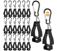 ZOFUN 20 unidades de soportes para guantes, soporte para guantes, clip de seguridad, guantes de trabajo, clips de seguridad, para máscaras, gafas, perchas (negro)